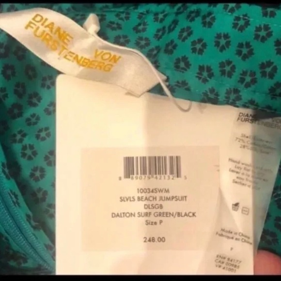 NWT Diane Von Furstenburg Beach Jumpsuit S - Picture 6 of 8